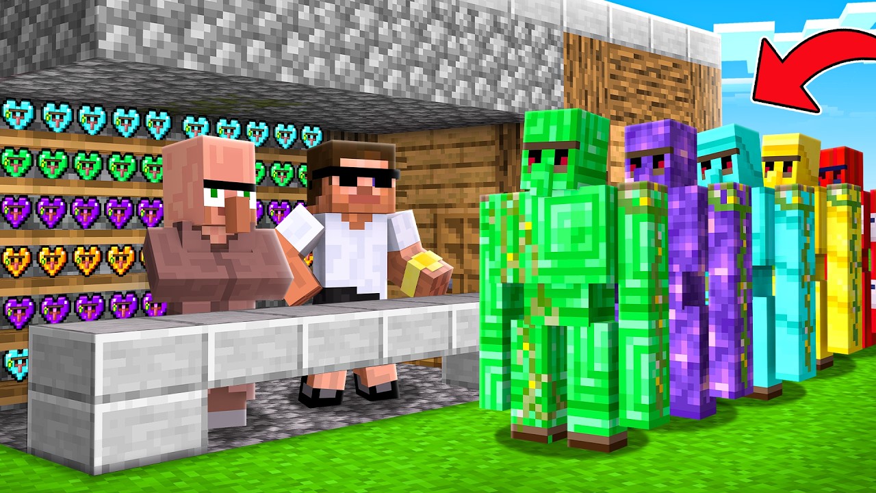 We Opened a Golem Heart Store in Minecraft..