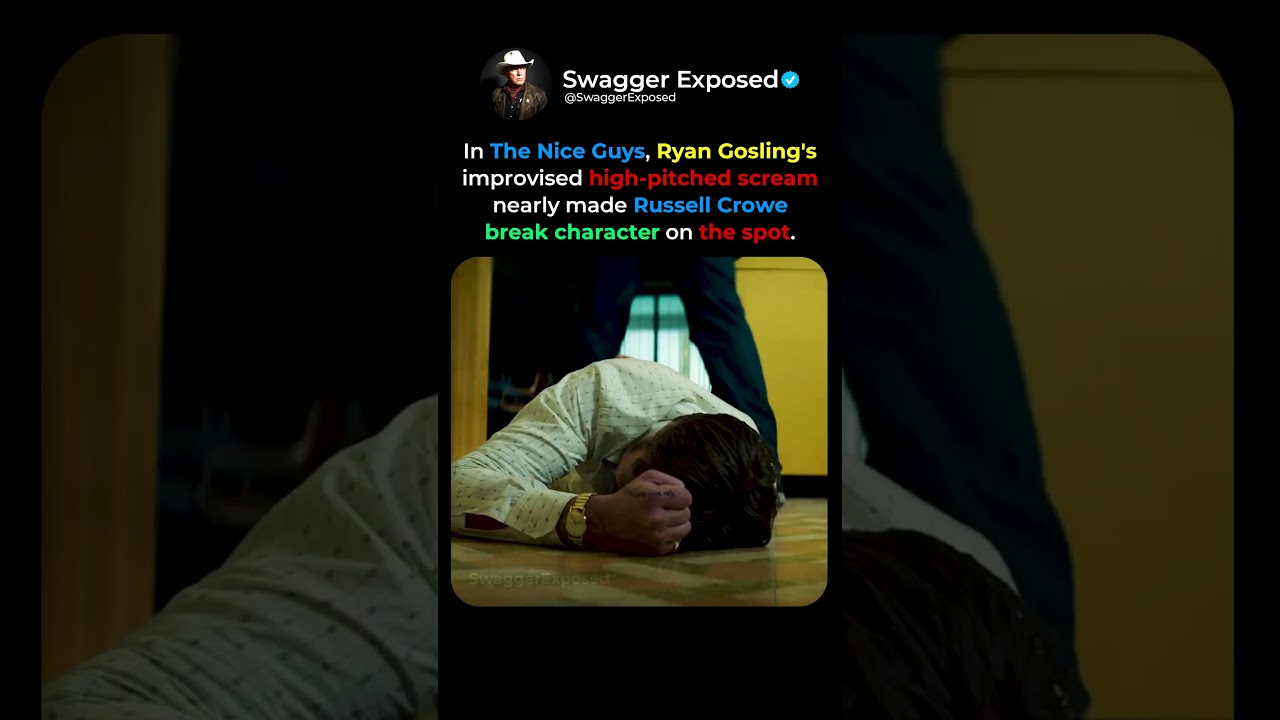 When Ryan Gosling's Improvised Scream Almost Broke Russell Crowe 😂🎬