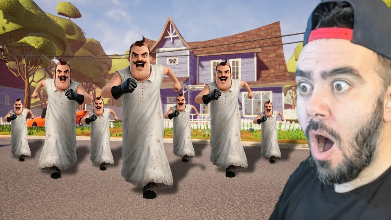 WILSON GRANNY ELBISESI GIYDI HIZLI OLDU - HELLO NEIGHBOR MODS
