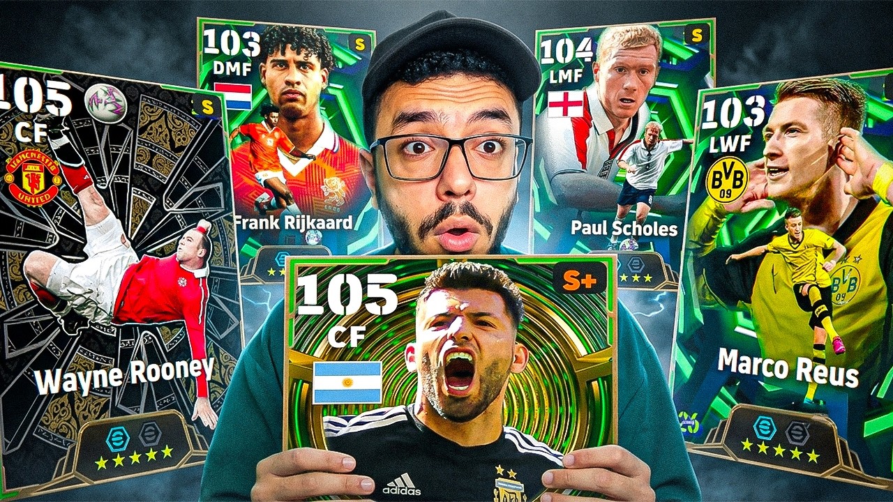 تجربة كل لاعيبة بكج الايبك المجاني🤯بقيادة اغويرو/روني 🔥التطوير الصحيح لكل لاعب😉efootball2026