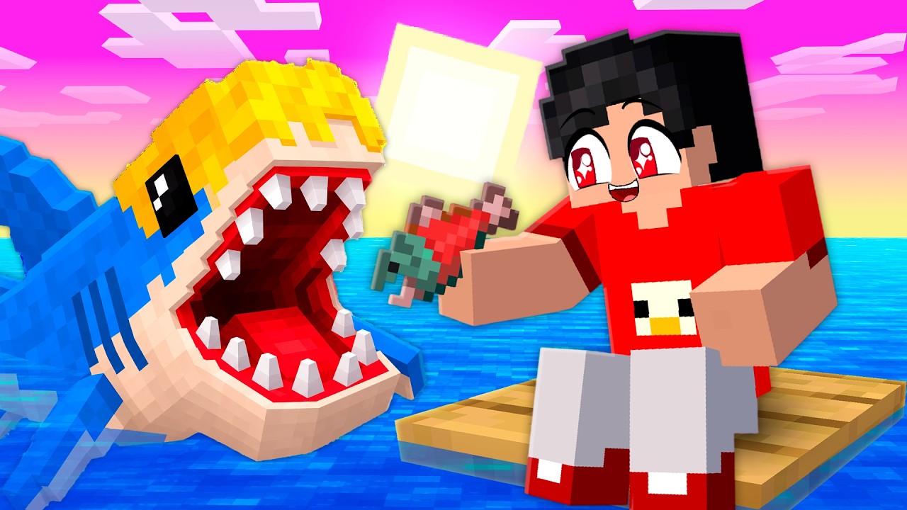 Fingi ser um TUBARÃO BEBÊ no Minecraft!