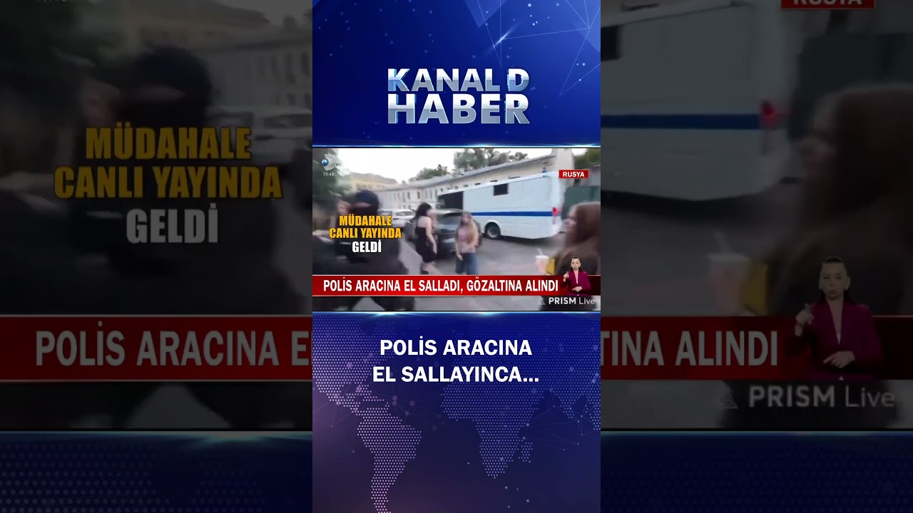 Ne Olduysa Ondan Sonra Oldu! Polis Aracına El Salladı, Gözaltına Alındı