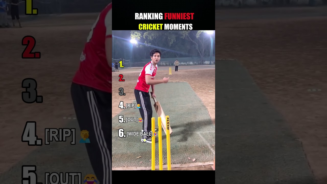 RANKING FUNNIEST CRICKET MOMENTS😭😭