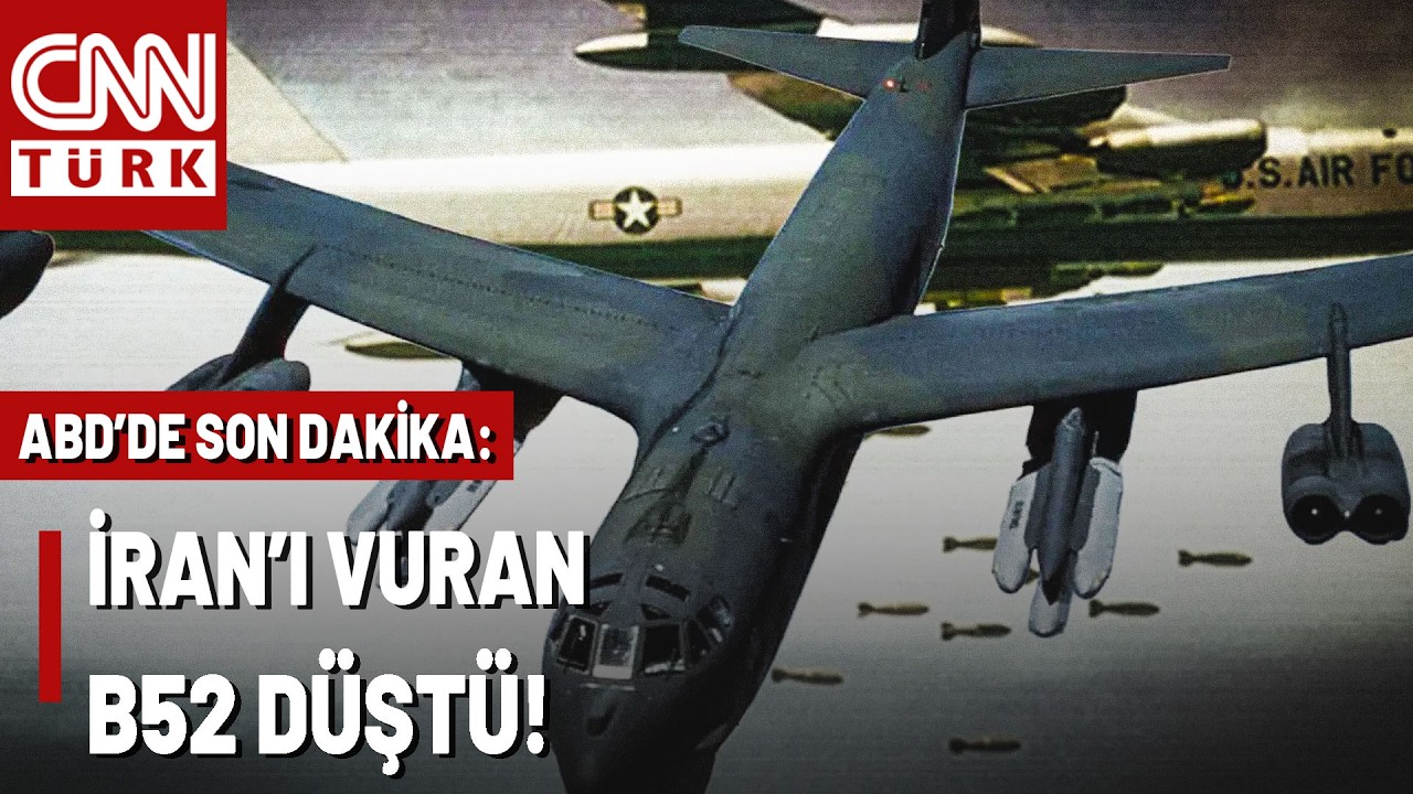 SON DAKİKA🚨ABD'nin 550 Milyon Dolarlık Savaş Uçağı B52 Düştü!