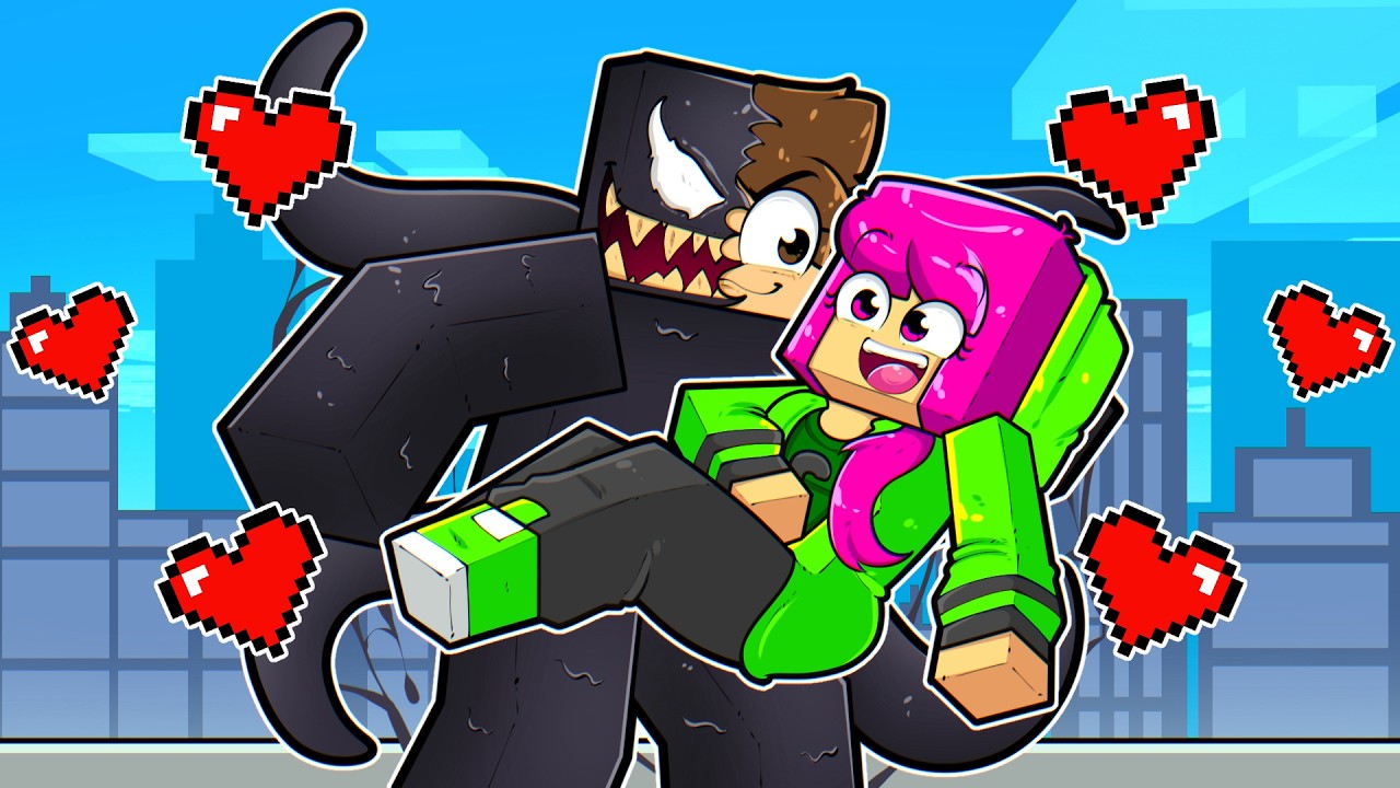 Virei VENOM para SALVAR minha NAMORADA no minecraft!