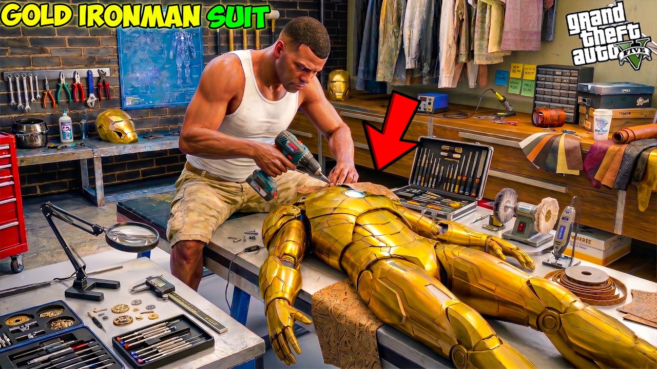 Franklin & Shinchan Found Tony Stark’s Secret Most Powerful IronMan Suit in GTA 5