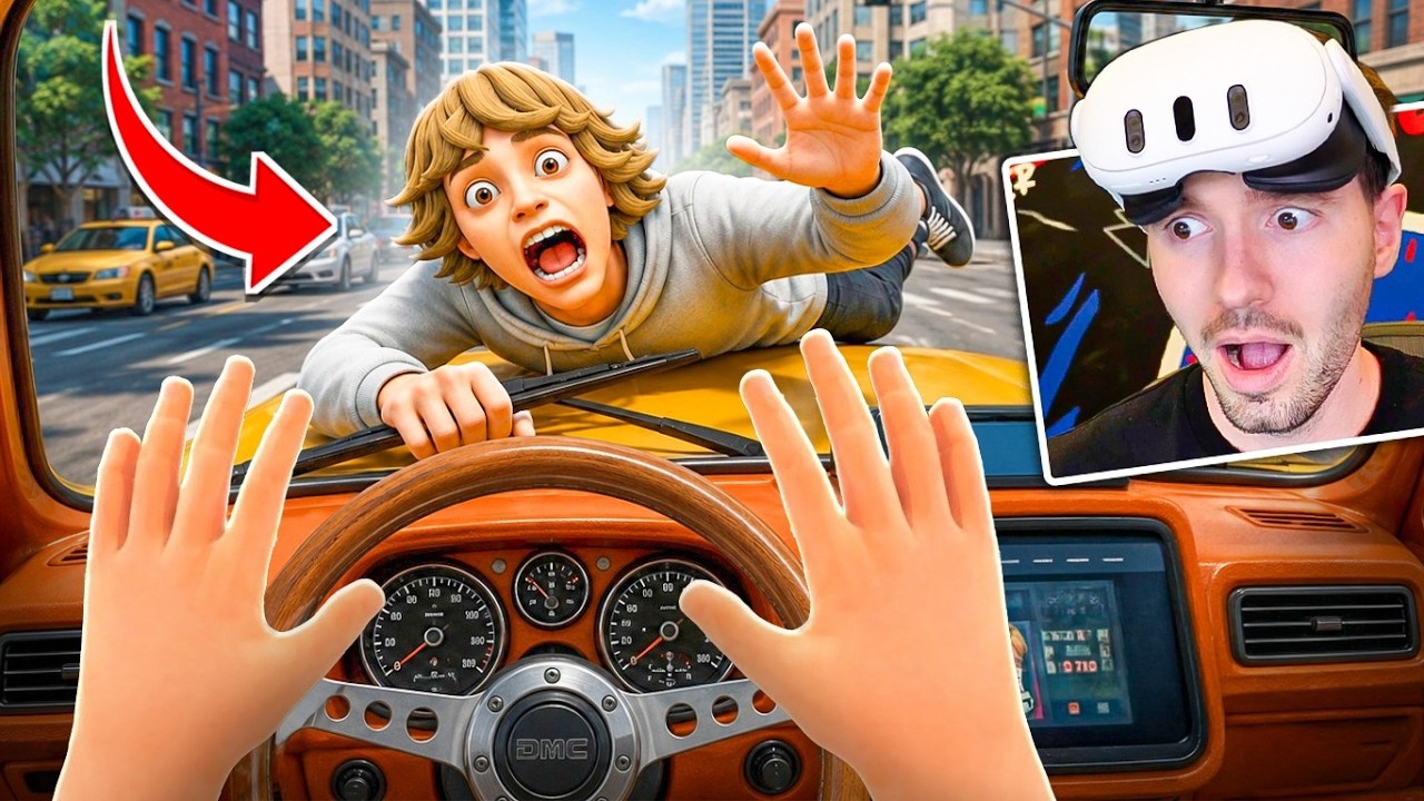 Virei TAXISTA e ATROPELEI O 67 no VR Taxi Drive (update)