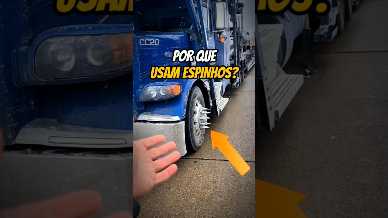 Por que esses caminhões usam ESPINHOS nas rodas?