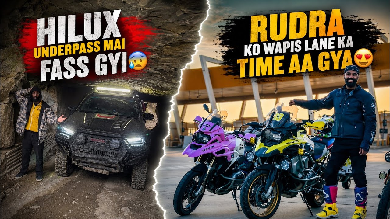RUDRA ko wapis lane ka time aa gya | Hilux Underpass mai fass gyi 