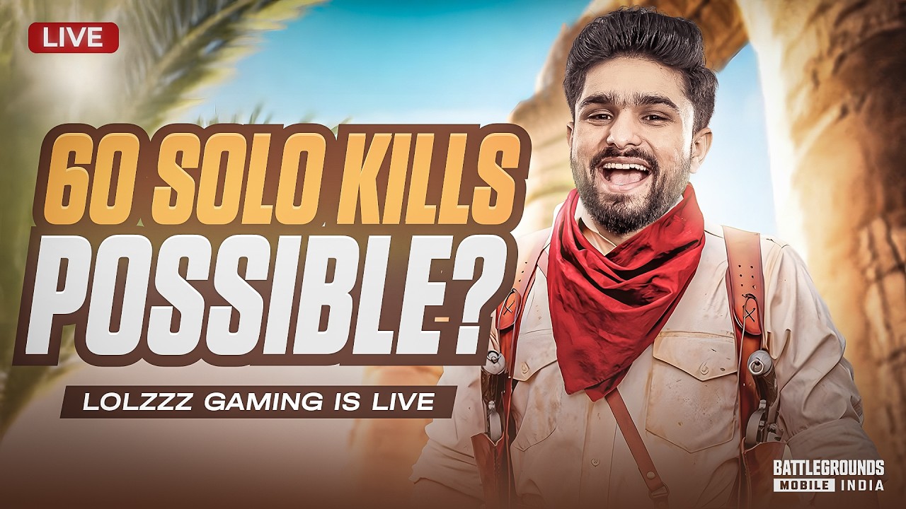 AAJ 60 SOLO KILLS HONGE? | 80 SQUAD KILLS SOON! | BGMI LIVE