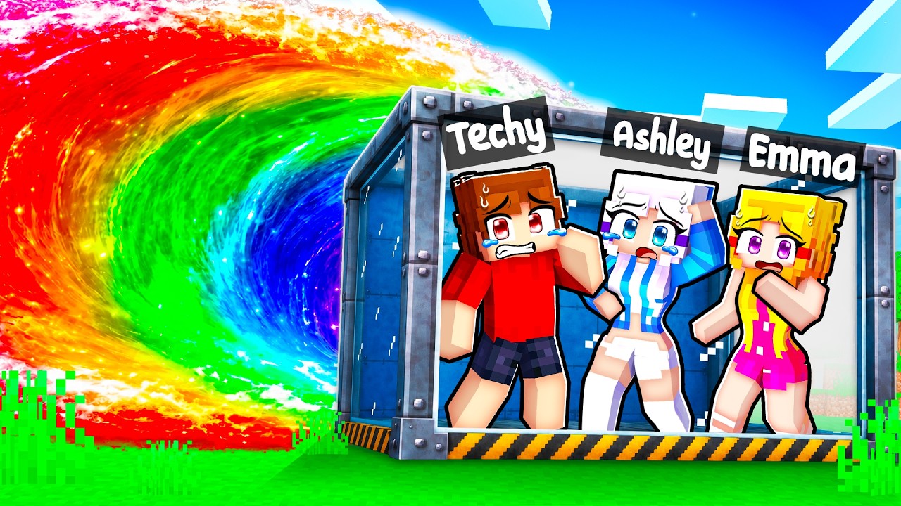 RAINBOW TSUNAMI vs DOOMSDAY BUNKER In Minecraft!