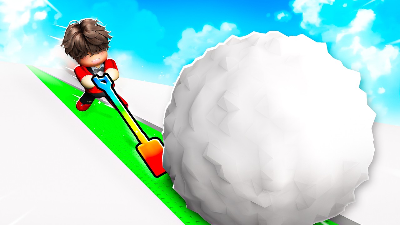 روبلوكس حفرت اكبر كورة ثلجية ! Snow shovel battle