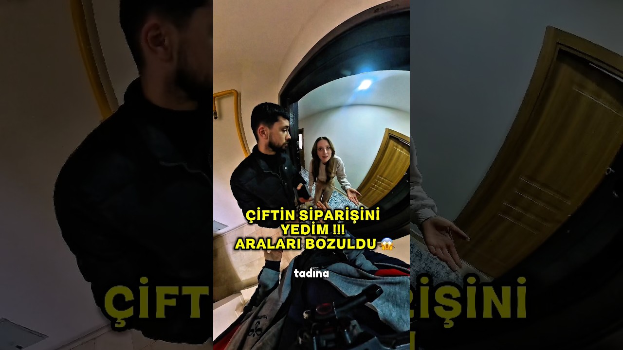 SİPARİŞİ YANLIŞLIKLA YEDİM 😱 #mersin #fypシ #motovlog #komedi #funny #smartphone #bikergirl #love