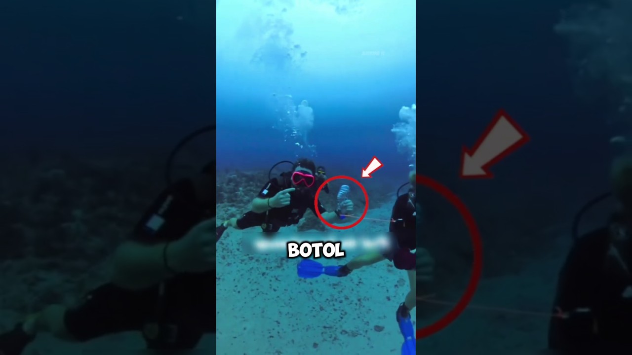 Inilah yang terjadi saat botol di bawa ke dasar laut