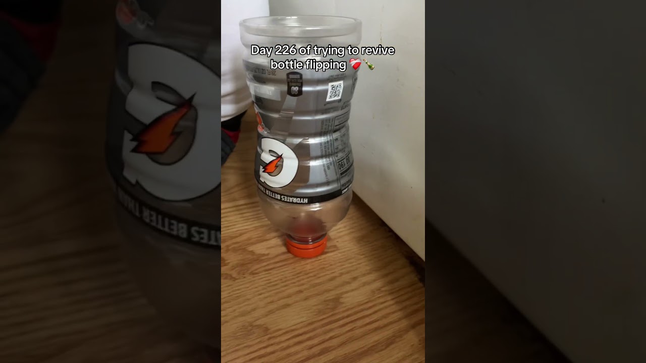 Off the wall 🍾 day 226 #bottleflip #trickshots #trend #2016 #shorts #viral #gatorade