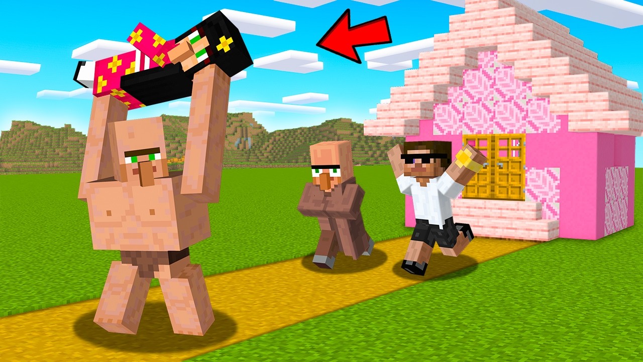 Mennu Got Kidnapped By Golem in Minecraft..