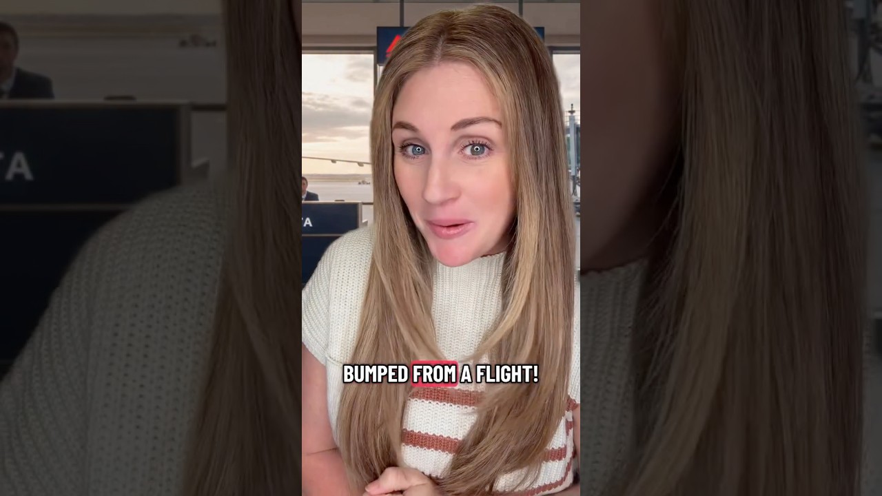 Never leave if you were bumped from a ✈️ hack #travelhacks #travelsmart