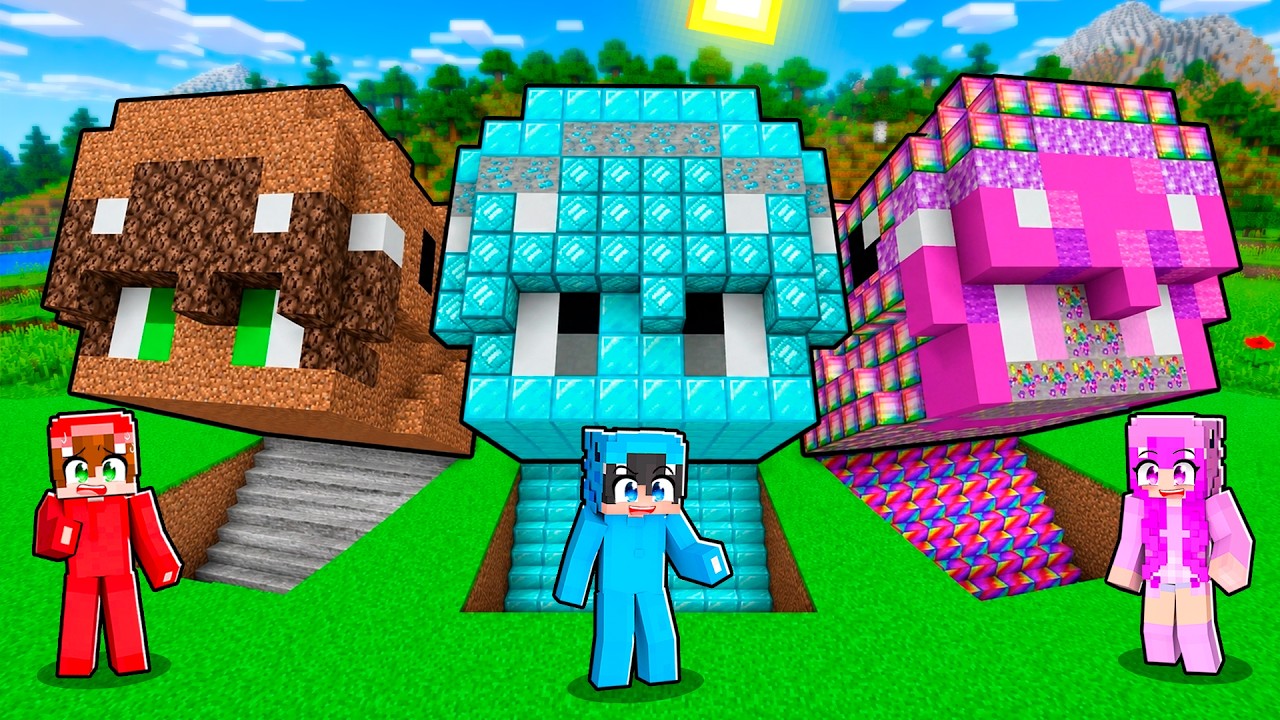 Creamos Las Mejores BASES SECRETAS SUBTERRÁNEAS en Minecraft!