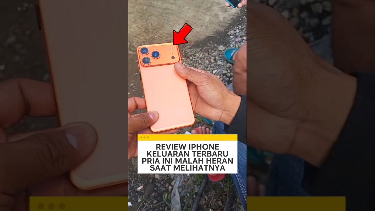 review iphone keluaran terbaru pria ini malah heran saat melihatnya ❗ #videoviral