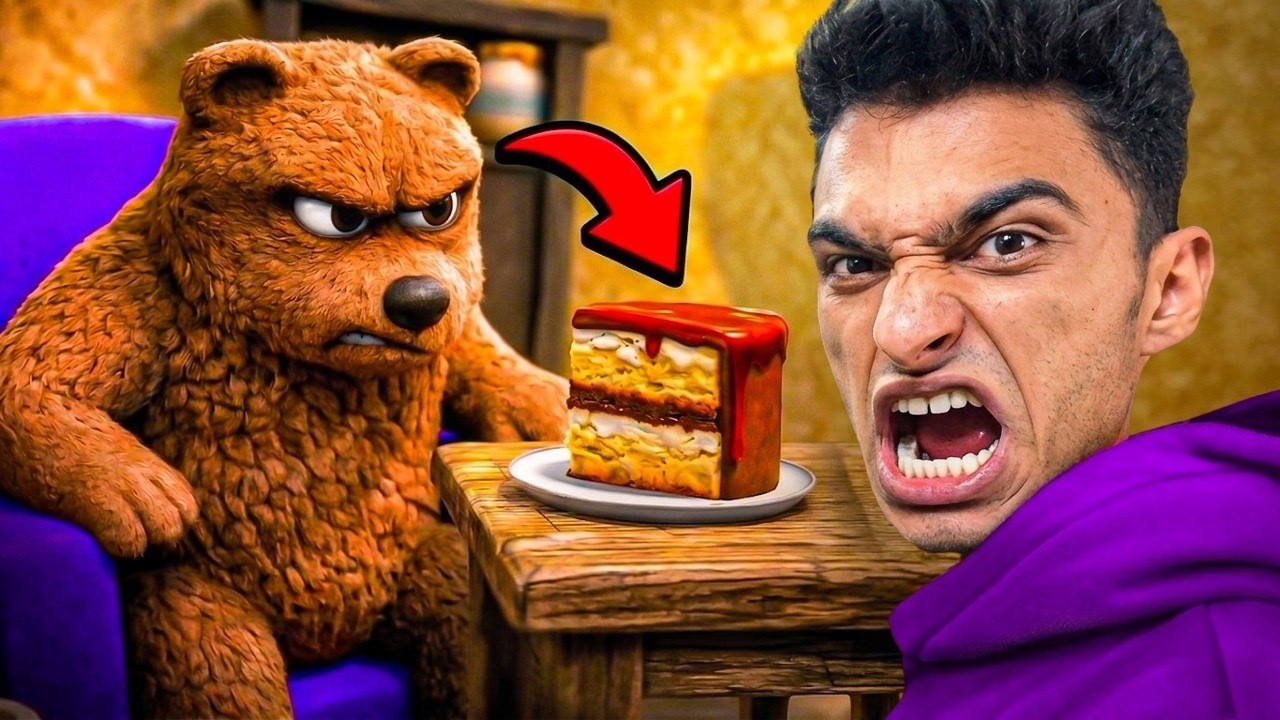 جربت لعبتين من الضيب ويب واحده بتحكي عن كلب فضائي والتانيه دبدوب عاوز ياكل كيكه 😂
