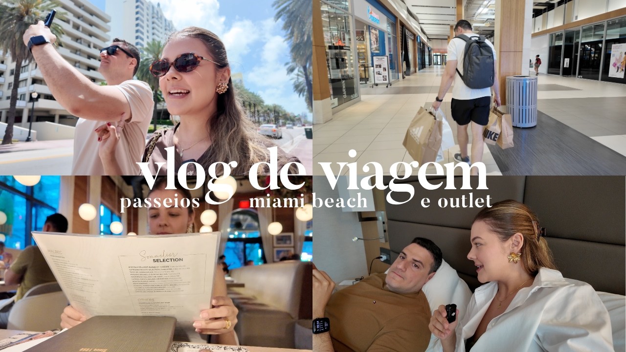 Vlog em Miami beach, passeios comprinhas, dia de outlet e hora de ir embora