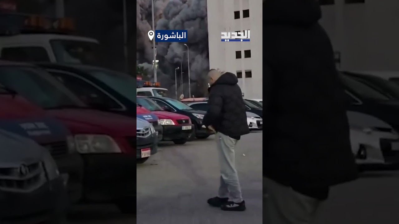 فيديو يوثق لحظة استهداف المبنى في البشورة