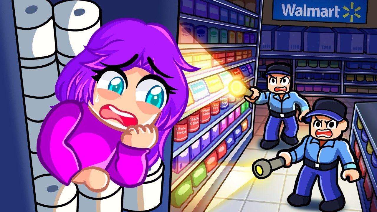 GECE GİZLİCE SÜPERMARKETTE KALMAK!