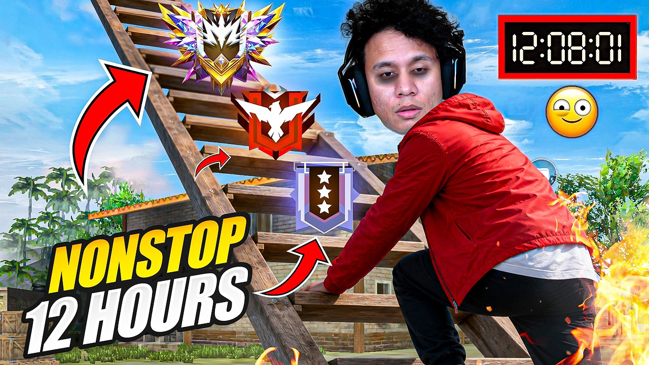 I Played Free Fire for 12 Hours & This Happened 😳Tonde Gamer
