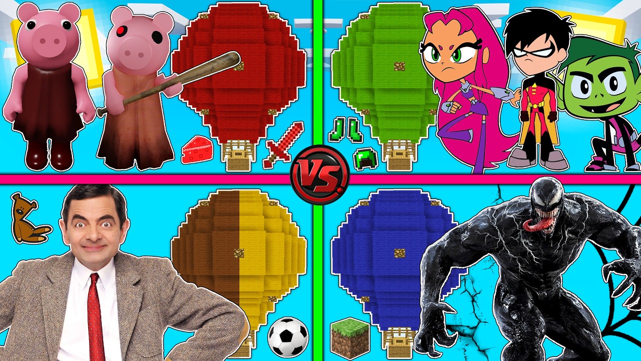 فلم ماين كرافت : كوكب عائلة مستر بين ضد فينوم ضد أبطال التايتنز ضد الخنزيرة !!؟ 🔥😱