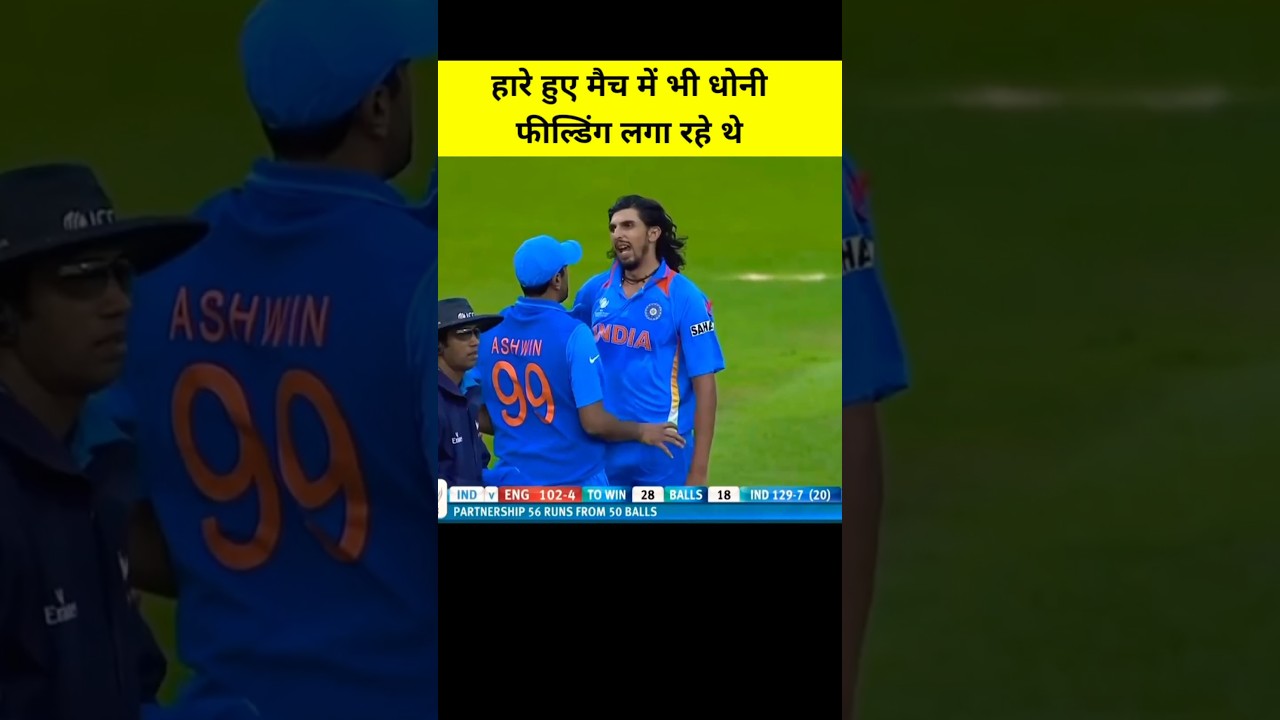 हारे हुए मैच में भी धोनी फील्डिंग लगा रहे थे  #cricket #dhoni #msdhoni #cricketlover # #captaincool
