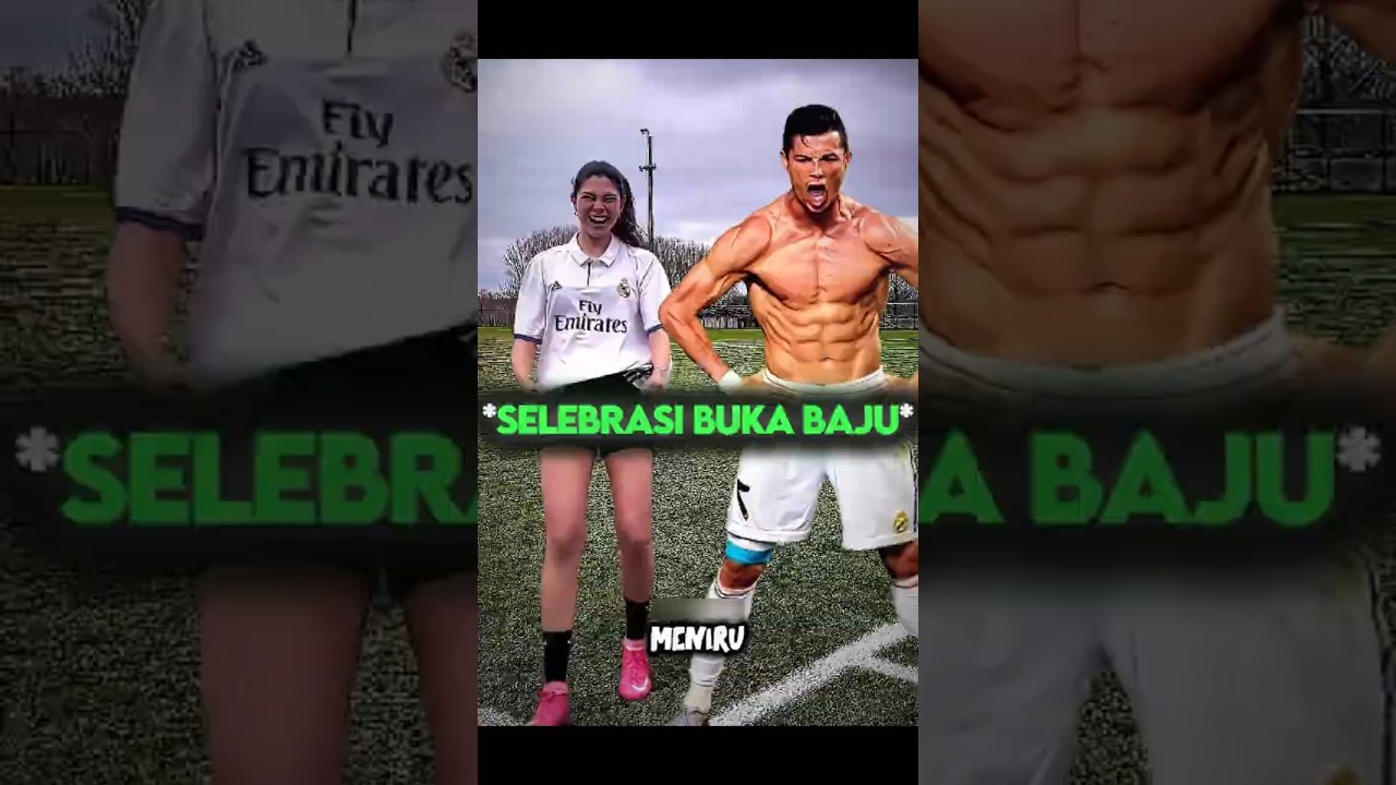 Selebrasi Ronaldo Membuat Celine Ketakutan 😂