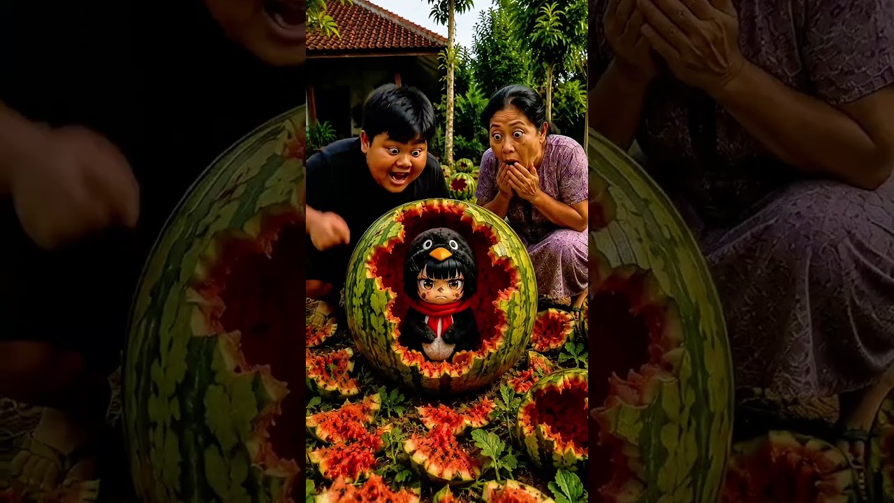 Gugugaga merusak kebun semangka kami 🍉
