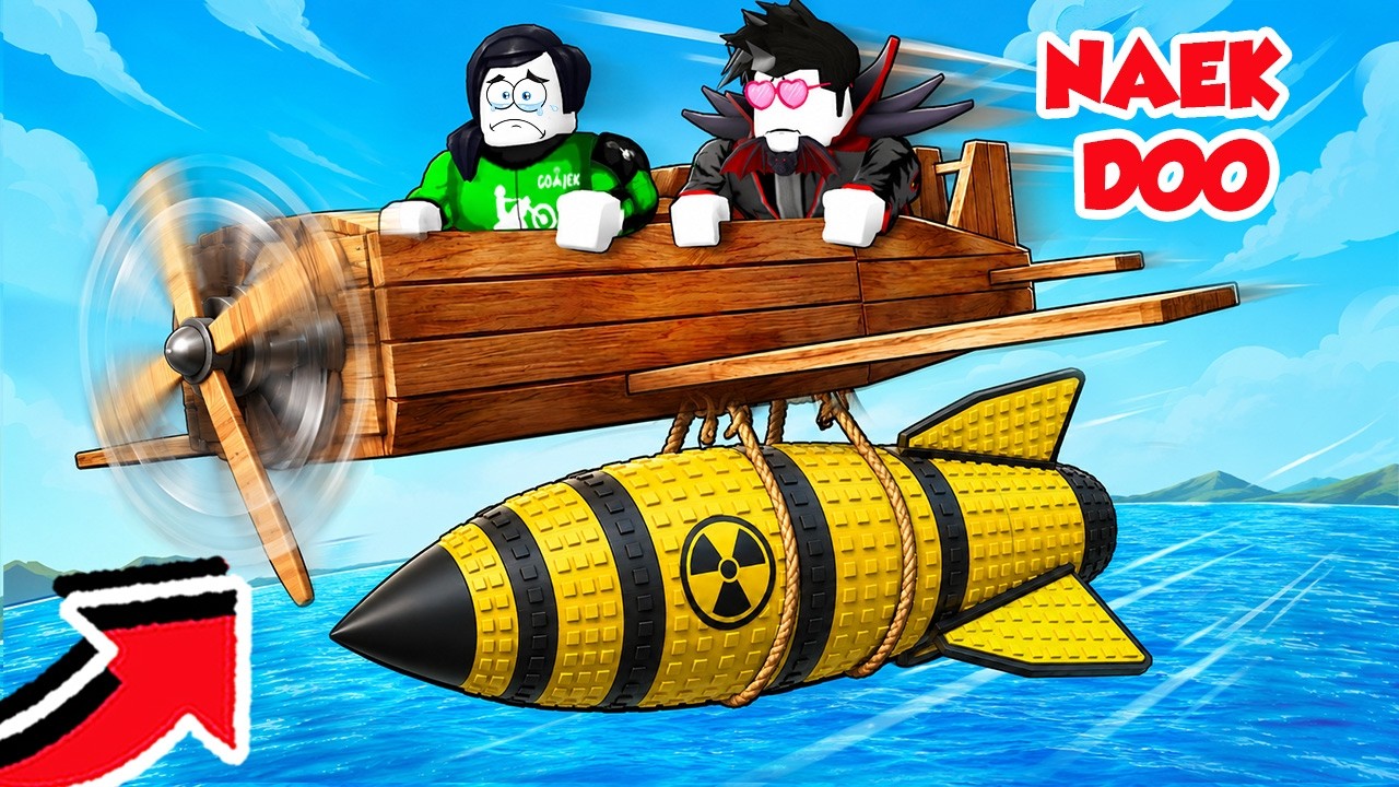 KITA RAKIT PESAWAT UNTUK BAWA BARANG KOPLAK DI ROBLOX!!!