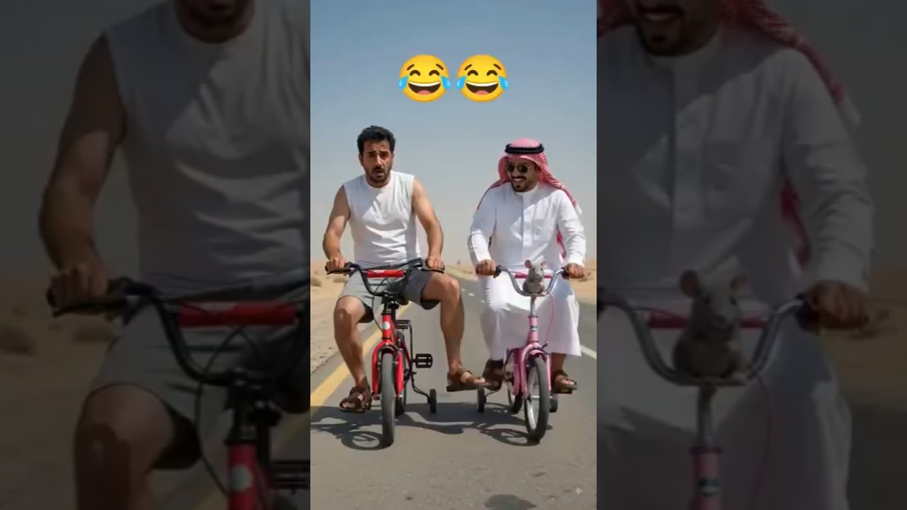 سباق الدراجات الصغيرة الكوميدي في الطريق! 🚲🚴‍♂️😂