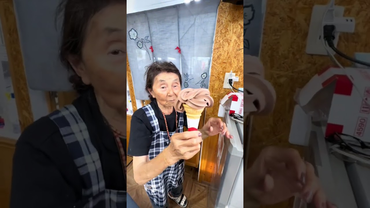 Ela trabalha com sorvete a mais de 50 anos !!