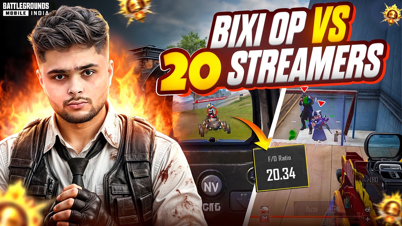 20 Youtubers Called me H@CKER & Reported Me 🔥 Bixi Op vs Streamers | BGMI