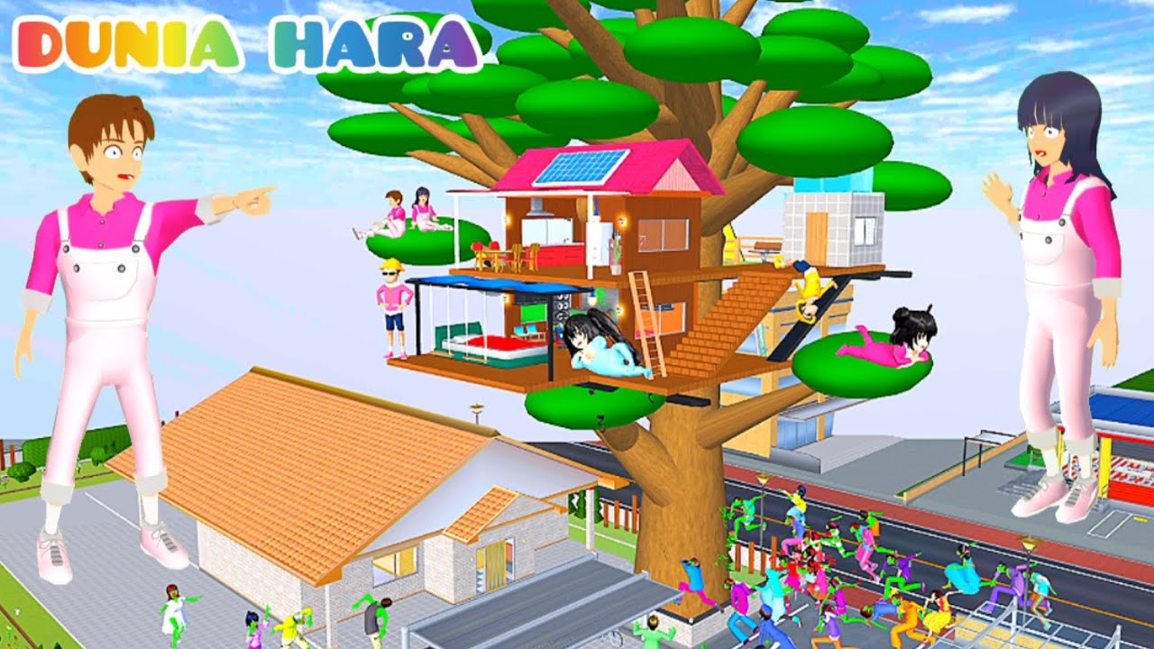 Yuta Dikepung Zombie Lari Ke Rumah Pohon 🥹 | Bany Celine n Hara Dikejar Zombie | Dunia Hara