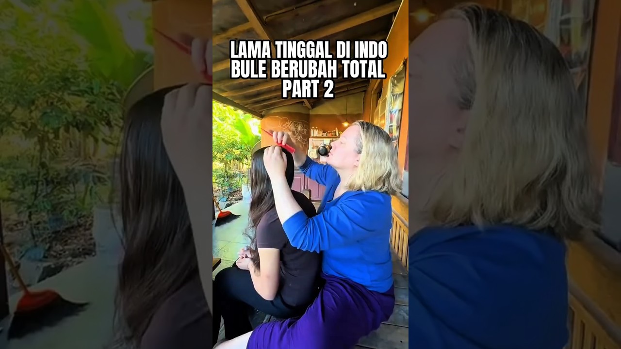 PARA BULE BERUBAH TOTAL SETELAH LAMA DI INDO PART2 😆 #reaksibule #shorts #viralvideo