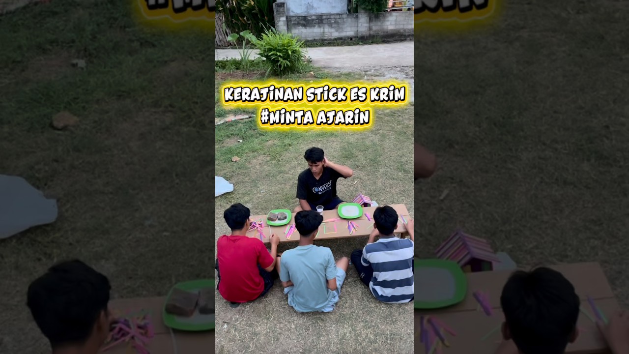 Kalian pernah buat kerajinan dari stick es krim #comedy #viral #shorts #wakotu