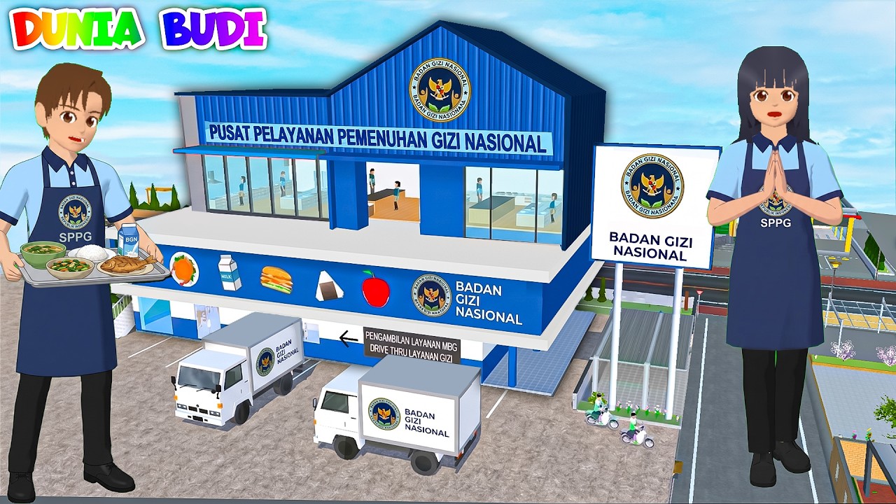 Yuta Mio Jadi Petugas MBG Buat Markas BADAN GIZI NASIONAL Bertingkat 😱 Baby Celine Ikut Naik Mobil🥳