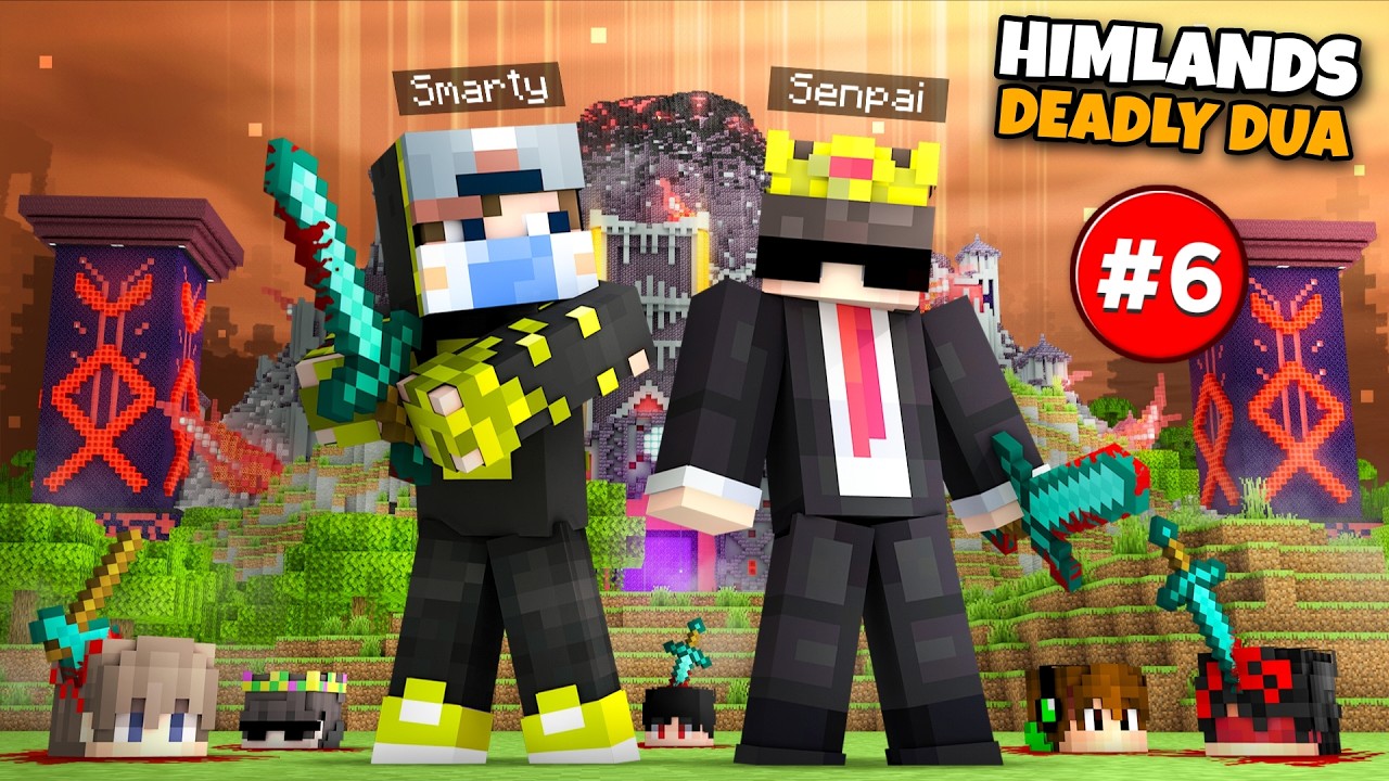 My Enemy Joined Me in Himlands SMP in Minecraft