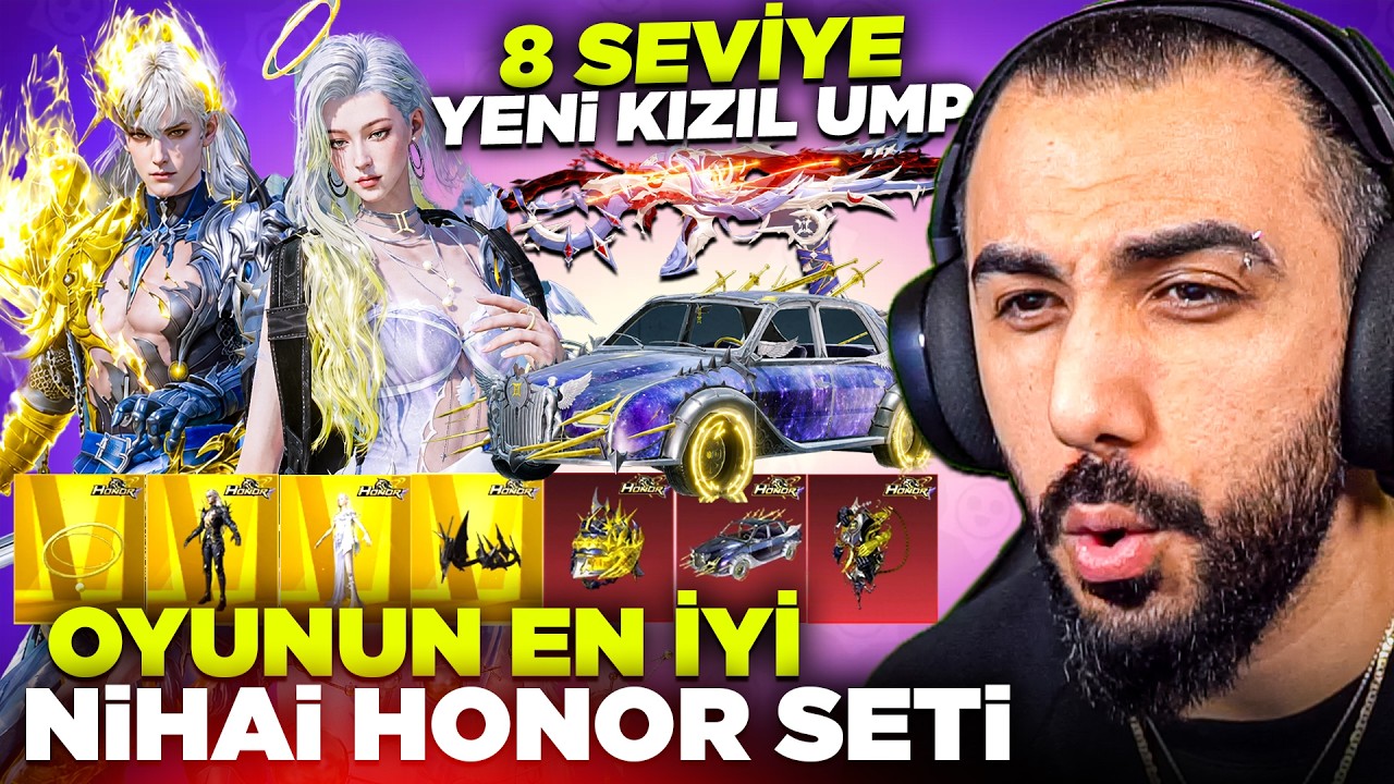 60.000 UC YENİ NİHAİ HONOR SETİ GELDİ 😱 8 SEVİYE KIZIL İKİZ UMP OYUNUN EN İYİSİ! PUBG Mobile