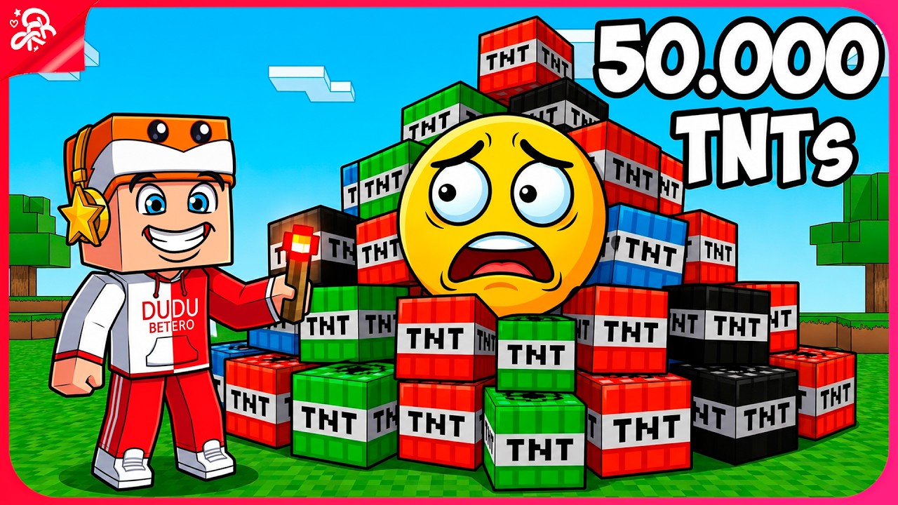 TESTEI 50.000 TNTS CONTRA O VERITY NO MINECRAFT