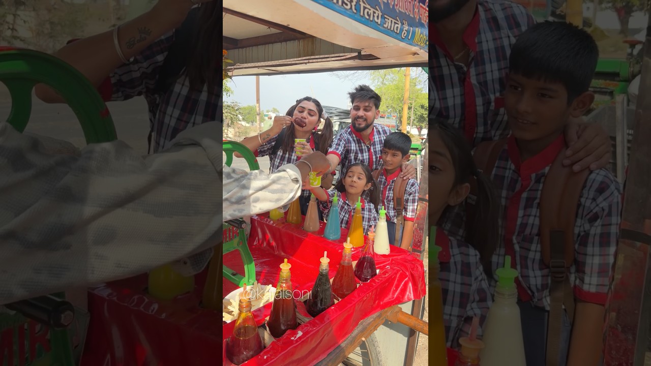 बर्फ का गोला खा कर आया मजा🍧😋 #youtubeshorts #shorts #kajalsoni #summer @K@Kajalsoni_vlogs