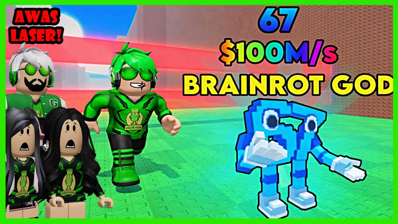 Aku Berlatih Lompat Tinggi Lewati Laser Kematian Demi Dapat Brainrot OP - Jump Laser For Brainrots