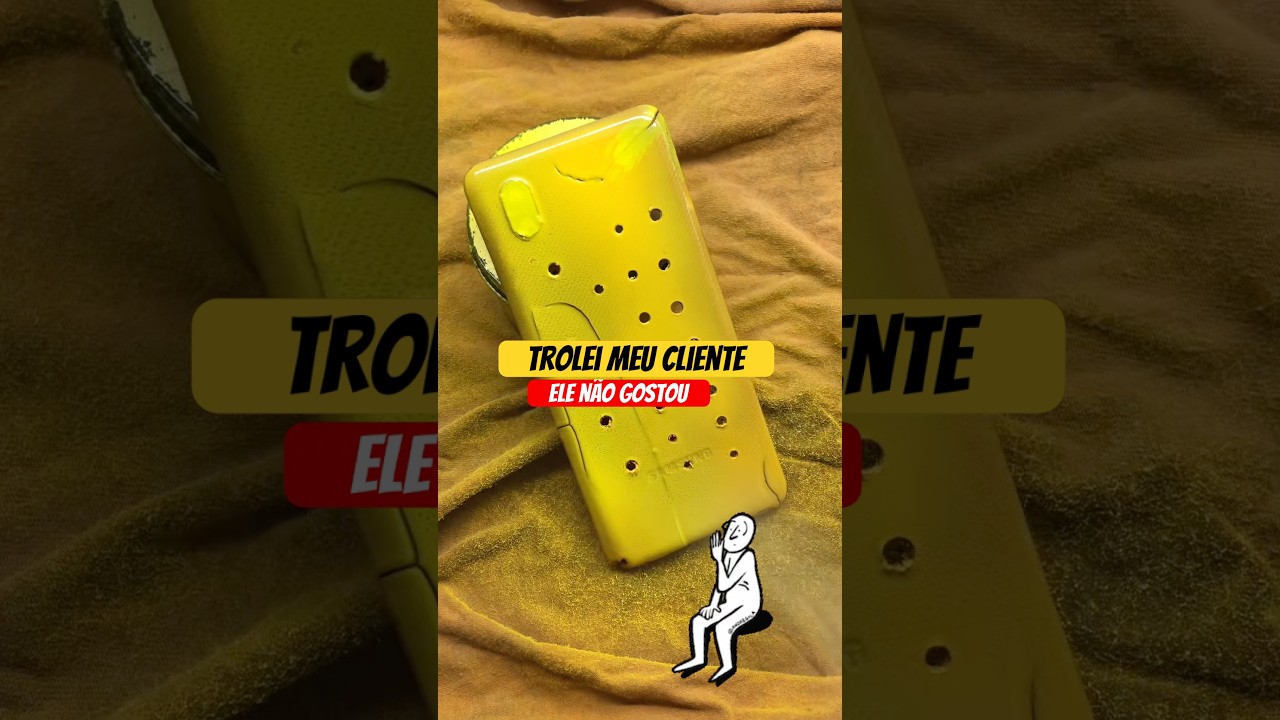 Pintei o celular dos correios #celular #gambiarra #tecnologia #entretenimento #assistenciatecnica