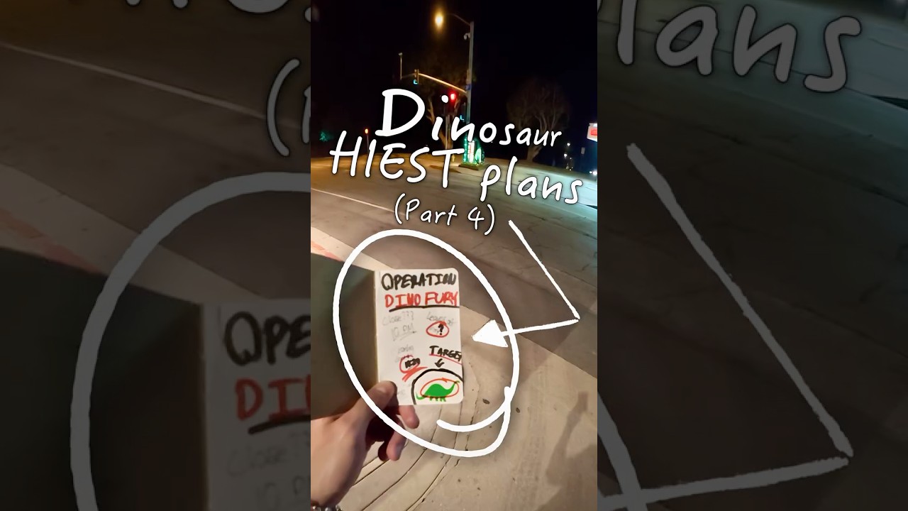 I planned out the heist 🤫🦖 (dino heist part 4) #motorcycle #bikelife #dinosaur #heist