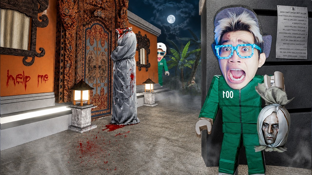 Jika Kalian Melihat Penampakan POCONG KETUK PINTU VIRAL, Jangan Dibuka...