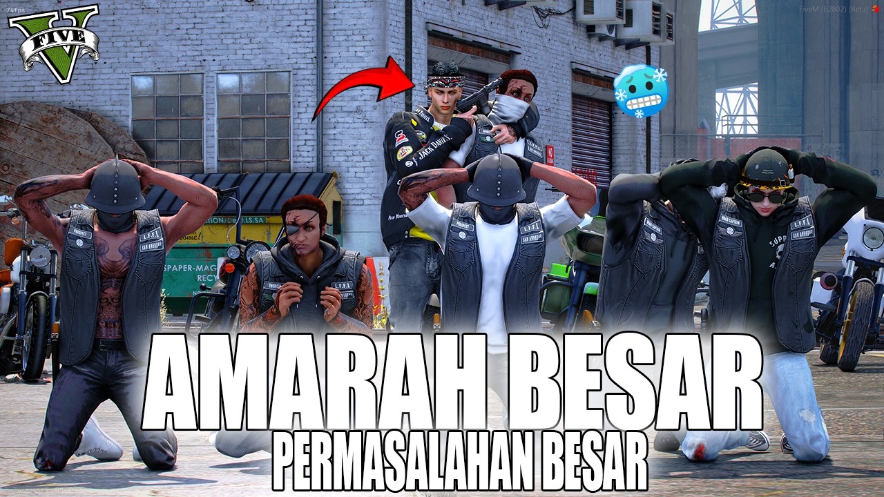 PERMASALAHAN BESAR !! DOBRAK DI TEROR OLEH ANAK MOTOR PENGUASA KOTA !! GTA 5 ROLEPLAY