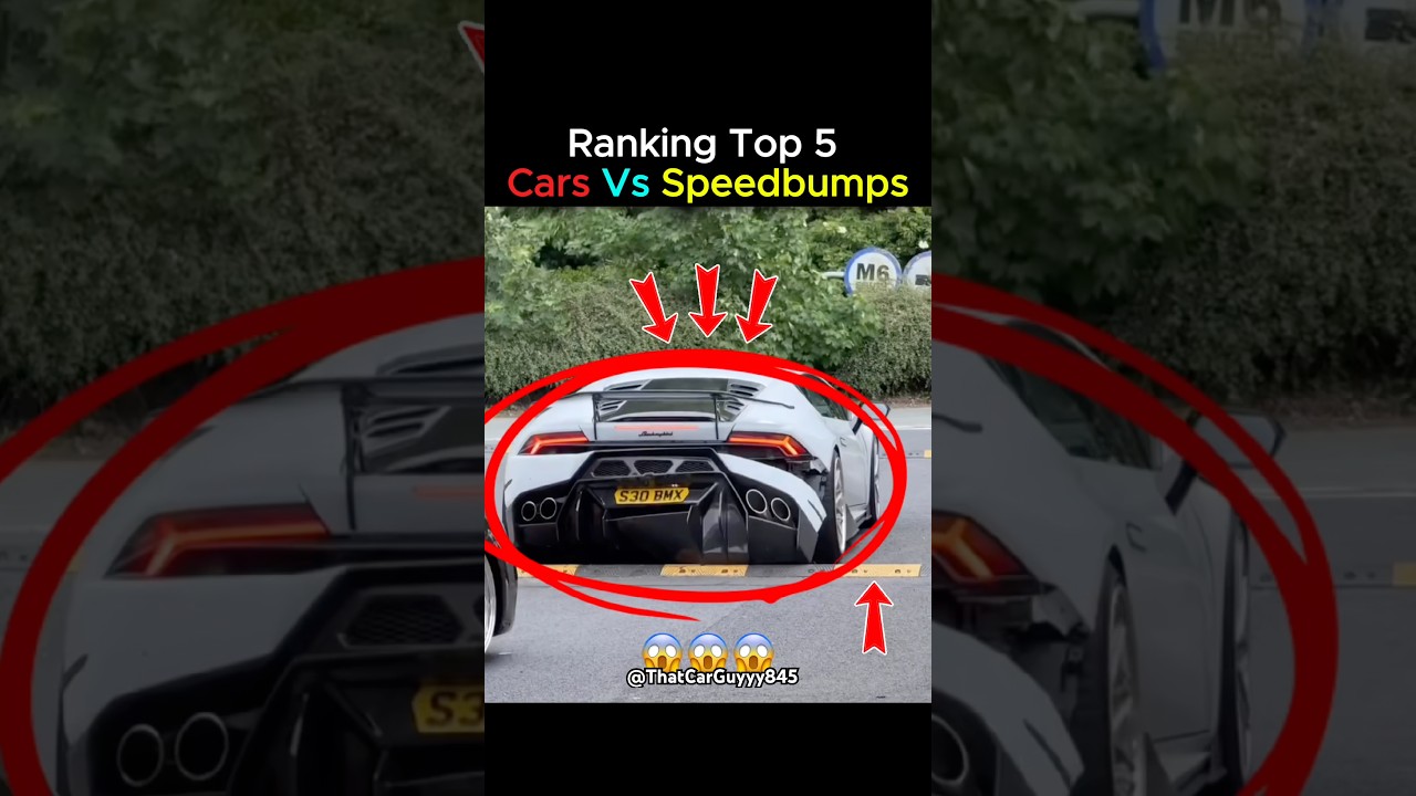 Best Cars Vs Speedbumps 😭💀 #shorts #shortvideo #automobile #car #cars #supercars #crash